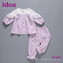 81102 New Spring Girls Clothing Set Pijamas para bebés